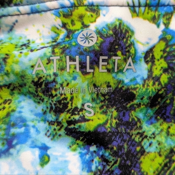 Athleta blue green exercise workout leggings S - Picture 10 of 12